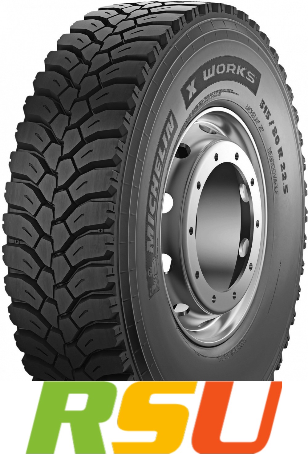 Michelin X Works XDY REMIX (heißrunderneuert) M+S 315/80 R22.5 156K